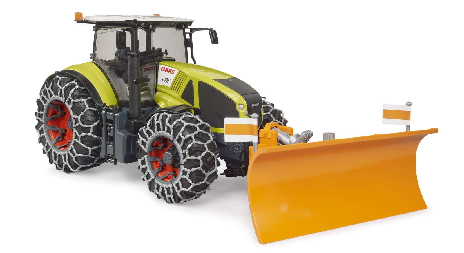 Bruder 03018 Claas Axion 950 with Snow Chains and Snow Blade