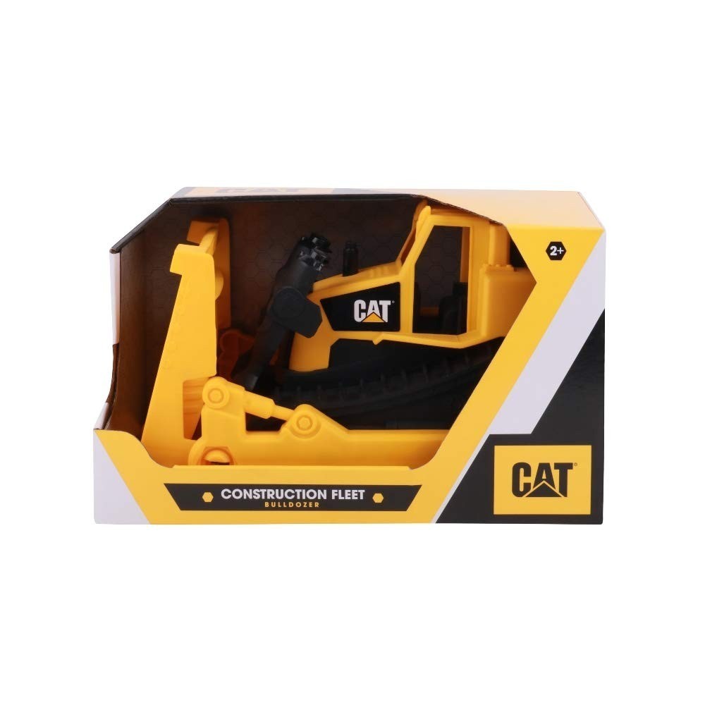 Cat Construction Fleet 10” Bulldozer Toy – Heavy‑Duty Plastic, Working Blade & F