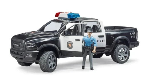 Bruder #02505 RAM 2500 Police with Policeman