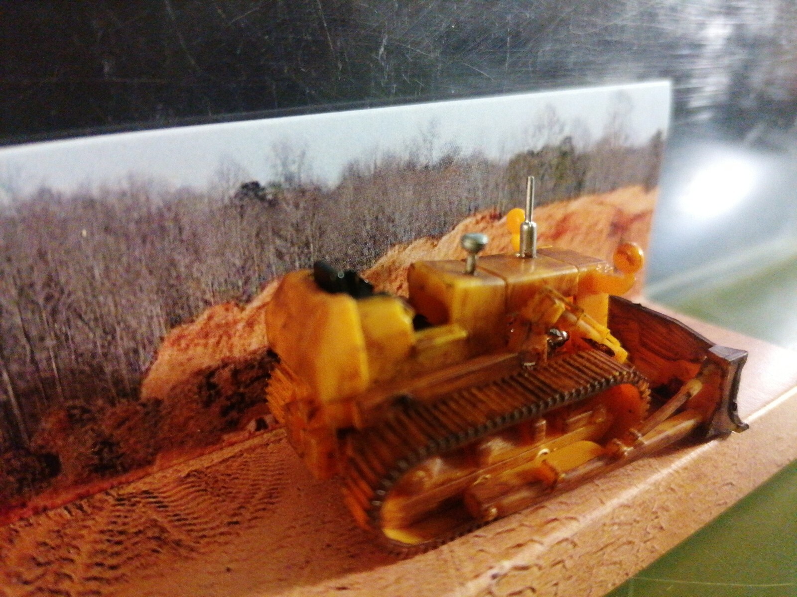 Garage 87 87907 Loader Dozer Fiat-Allis AD-9 Dirty Scale H0 1/87