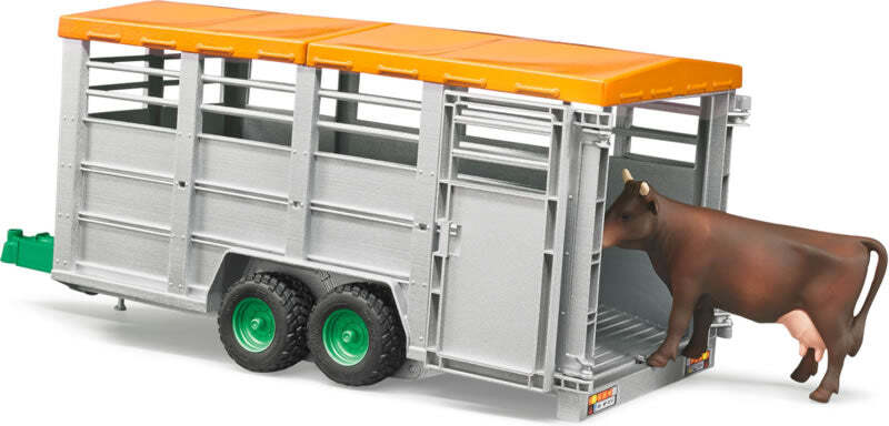 Bruder #02227 Livestock Trailer with Cow – New Factory Sealed #2227