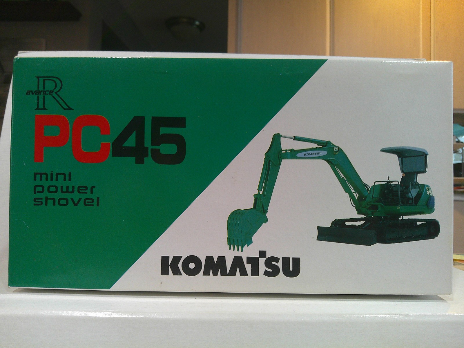 Replicars Komatsu PC45 Mini Power Shovel Green 1/30 scale Never Displayed VG Box