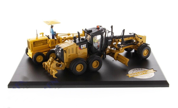 2PC 1:50 DM 12M3 & NO.12 Motor Grader Construction Vehicle Machine Diecast Model