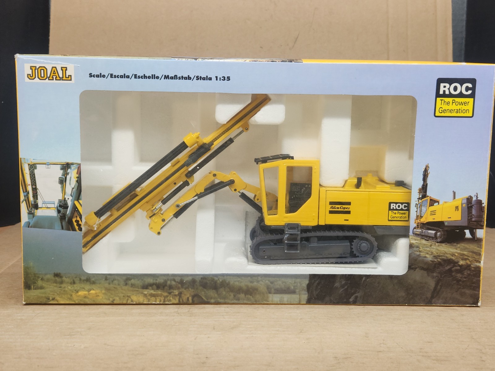 Joal ROC Atlas Copco Surface Drill Rig Crawler 1/35 Diecast Metal in Box