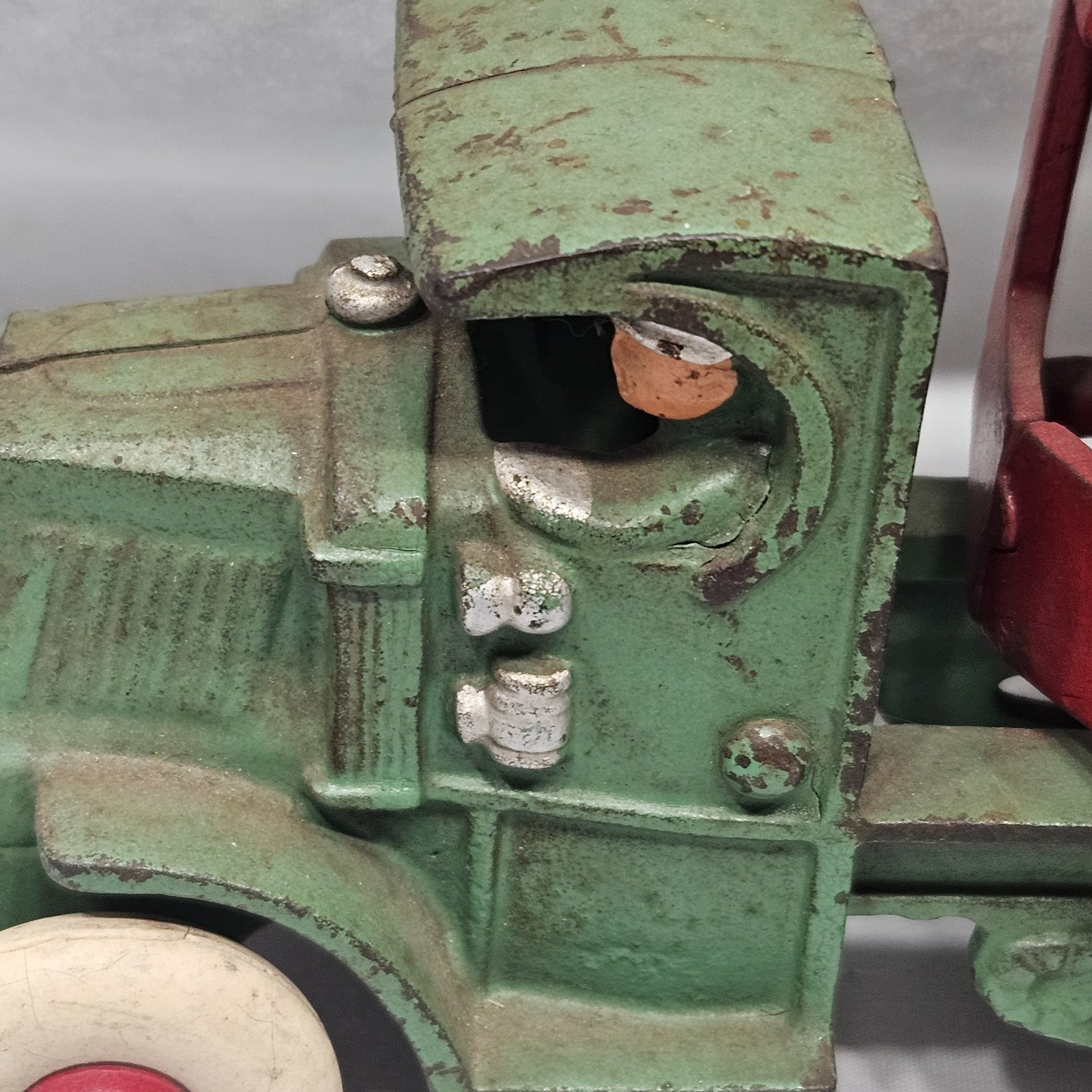 BH Excel Original 1920’s 10″ Lg CI Hubley General Steam Shovel Mack Truck