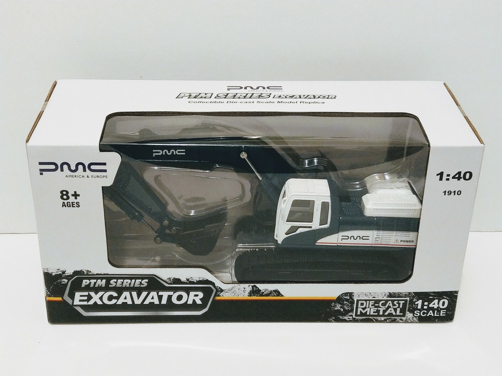 DIE-CAST METAL 1:40 SCALE EXCAVATOR PTM SERIES REPLICA PMC AMERICA & EUROPE