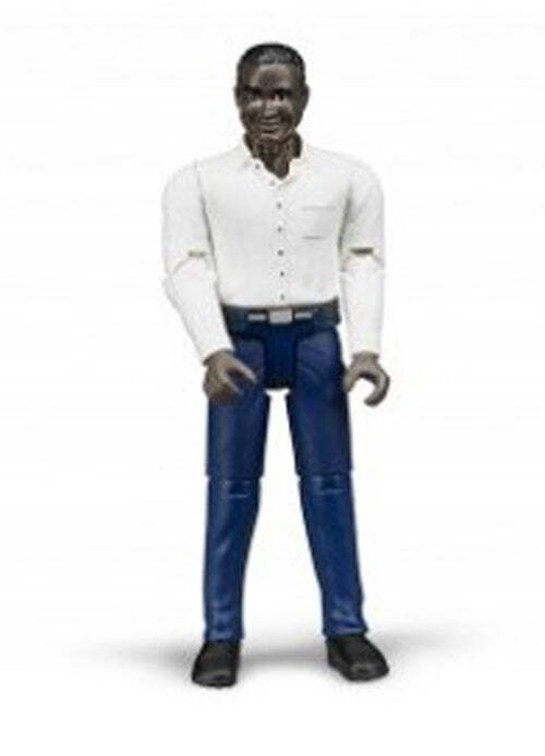 Bruder #60004 Man with Dark Skin and Dark Blue Jeans – New Factory Sealed