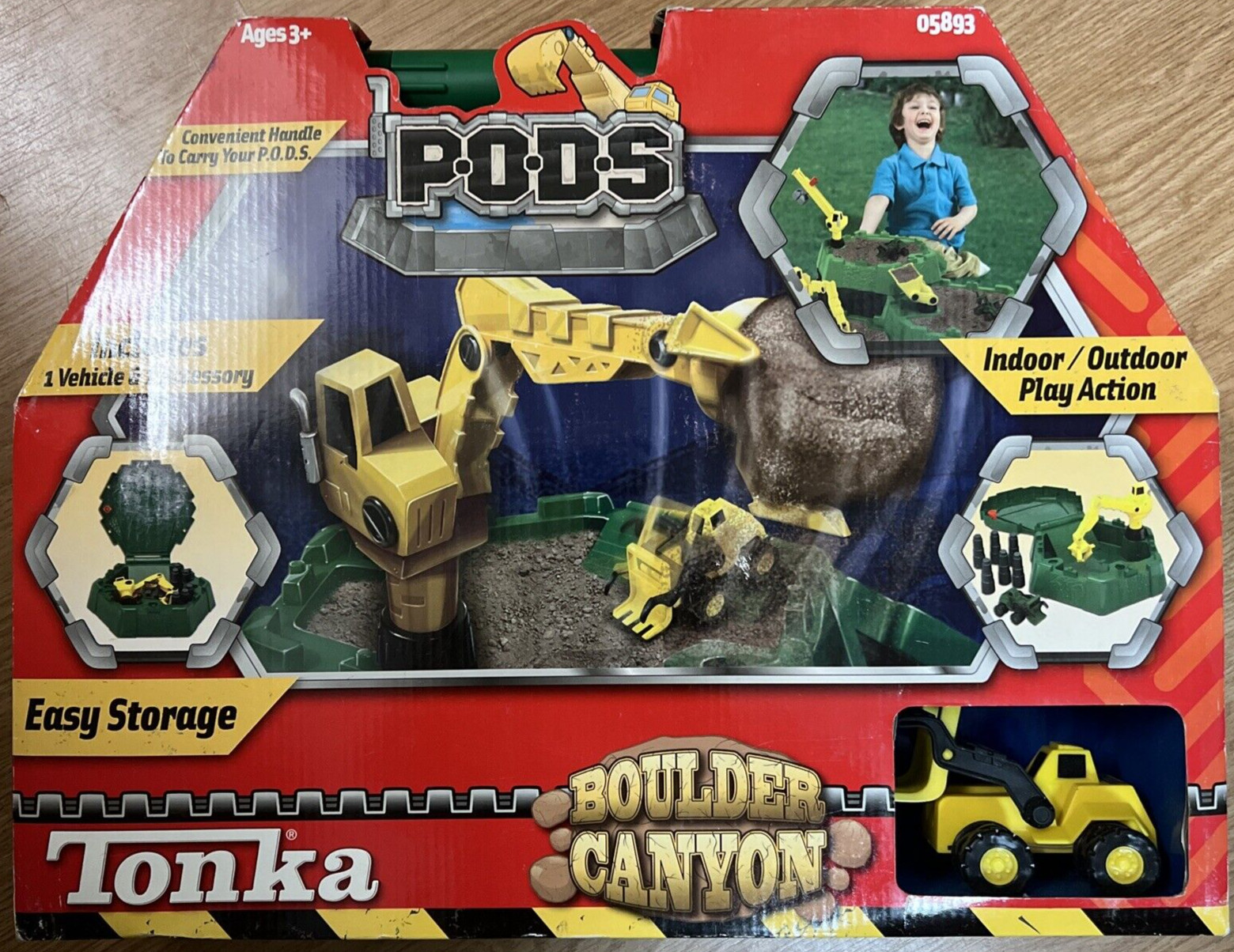 Tonka PODS Boulder Canyon Indoor Outdoor Playset Truck Tractor Excavator New