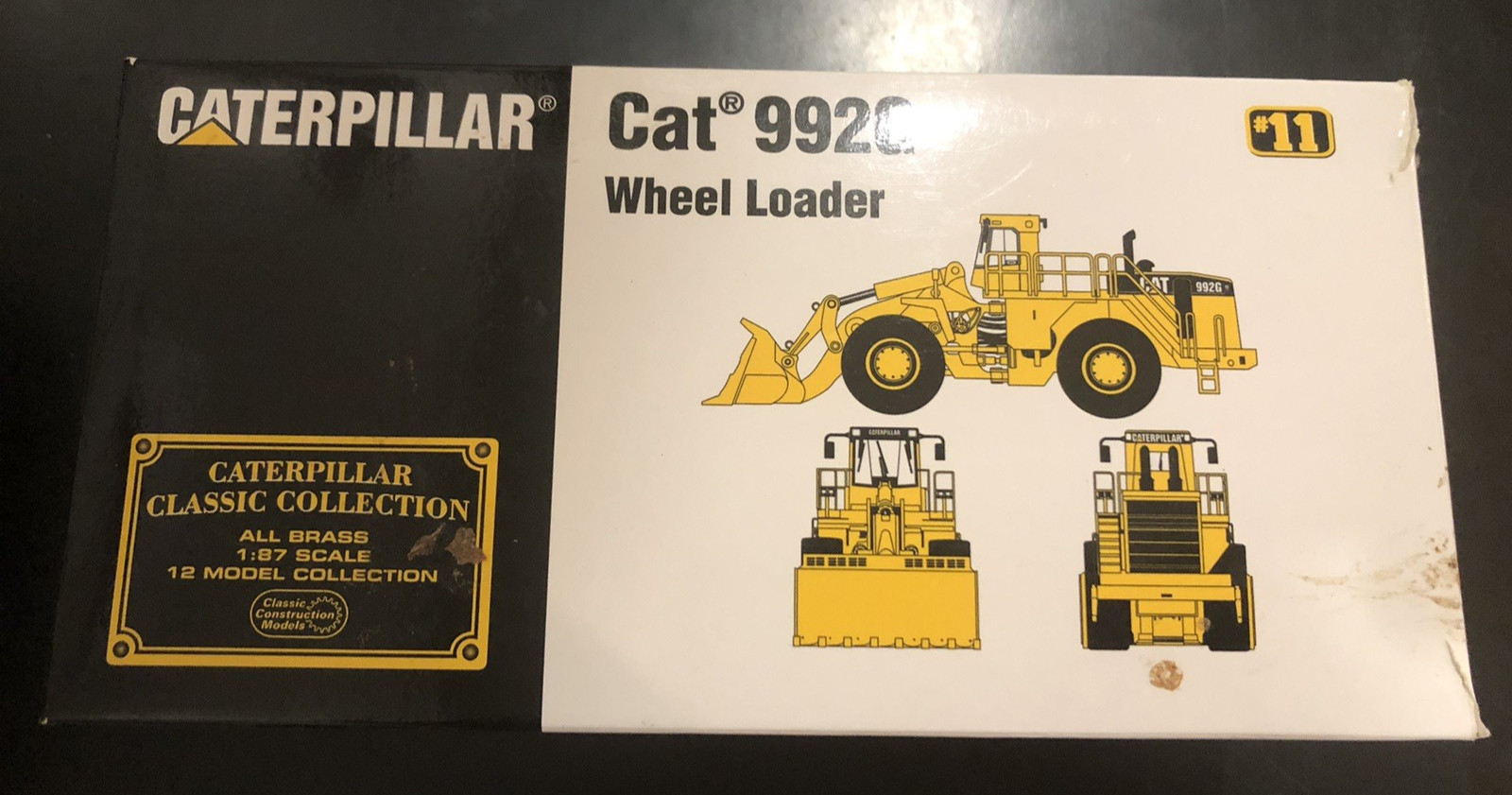 Classic Construction Models CCM CAT Caterpillar 992G Wheel Loader Brass – 1:87