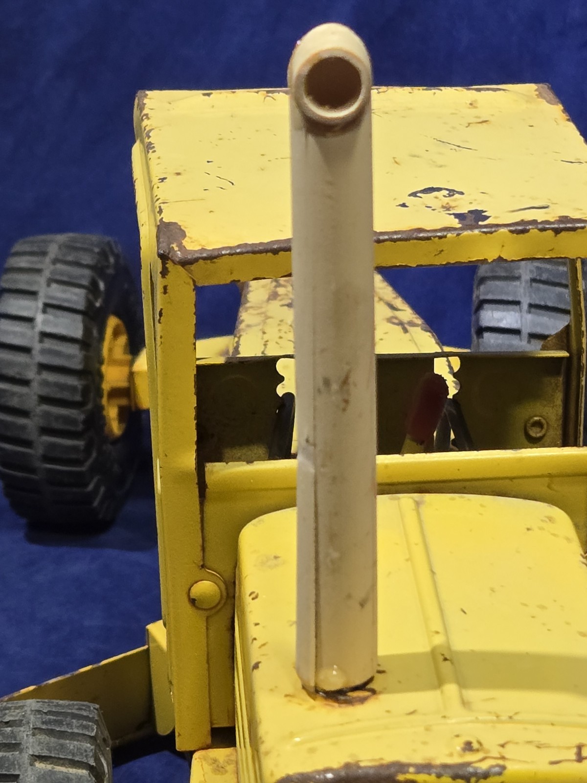 Vintage Nylint Yellow Road Grader Pressed Steel Toy Construction Vehicle USA