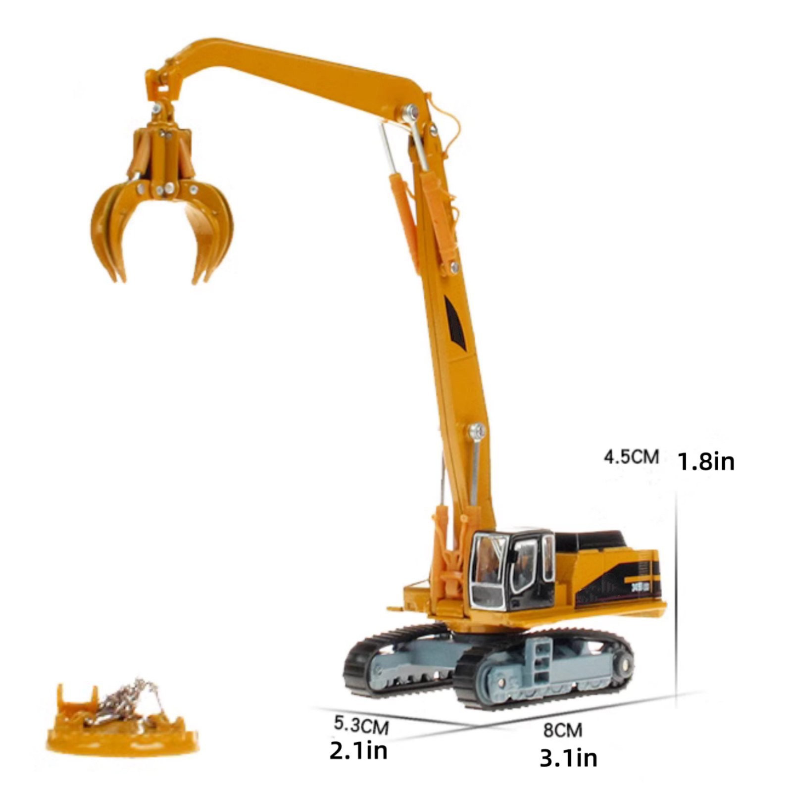 8cm Diecast Alloy 1/87 Scale Metal Material Handling Vehicle Model Craft