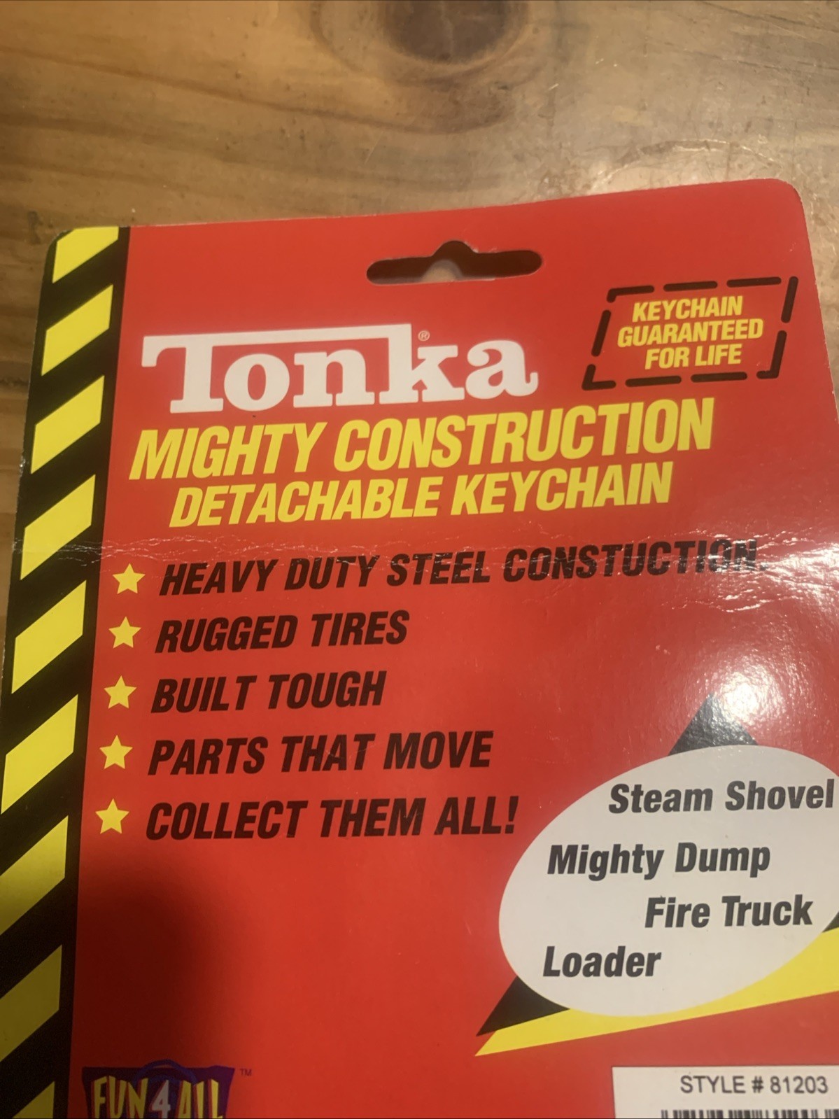 Vtg Tonka Skid Steer Trencher Keychain Mighty Construction 1998 Truck Toy Hasbro
