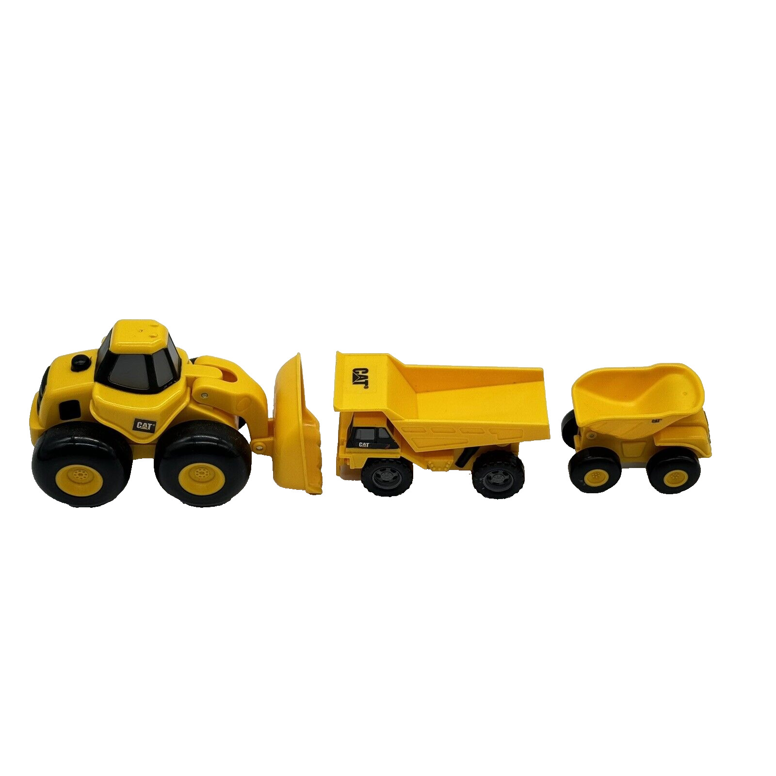 Toy State CAT Dump Truck Tractor Loader Construction Lot 3 EUC