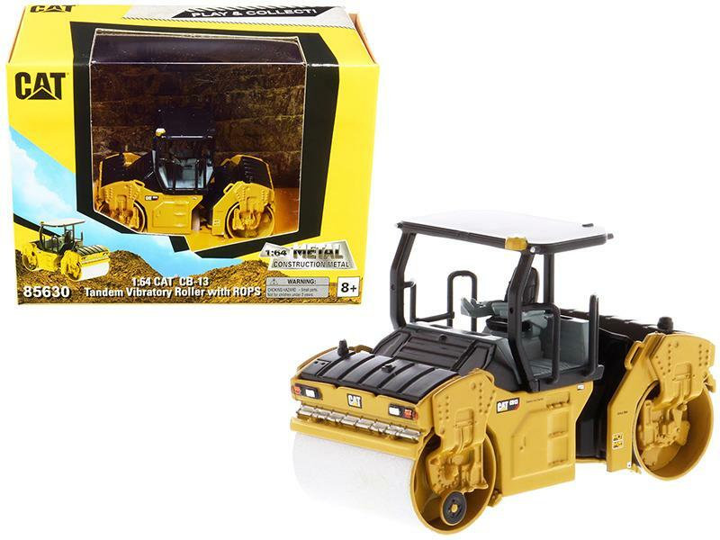 CAT Caterpillar CB-13 Tandem Vibratory Roller with ROPS 1:64 Diecast – 85630