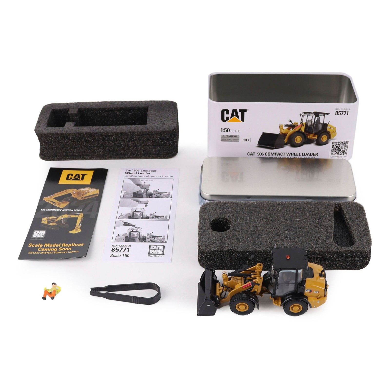 CAT Caterpillar 906 Compact Wheel Loader Diecast 1:50 Scale Model – Diecast
