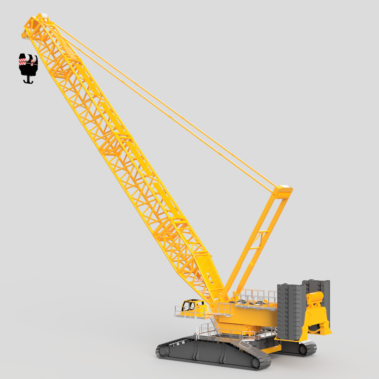 3d printed LIEBHERR crawler crane LR 11000 1:25
