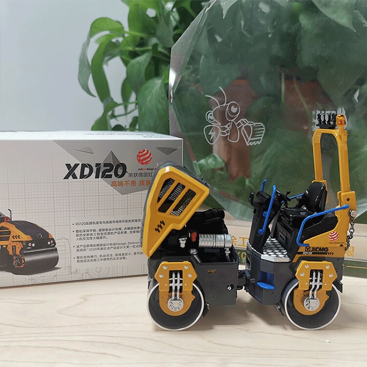 1:25 XCMG XD120 Road Roller Construction Machinery Equipment Diecast Model