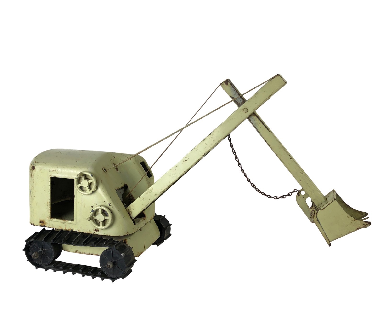 Vintage Structo Construction Steam Shovel Used Very Nice Tracks Works Good