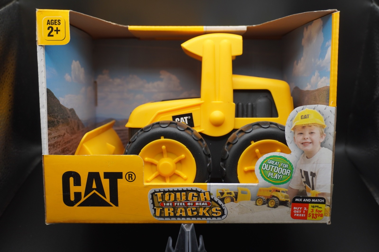 CAT Tough Tracks Front Loader Toy Vehicle – Durable Plastic Construction Truck