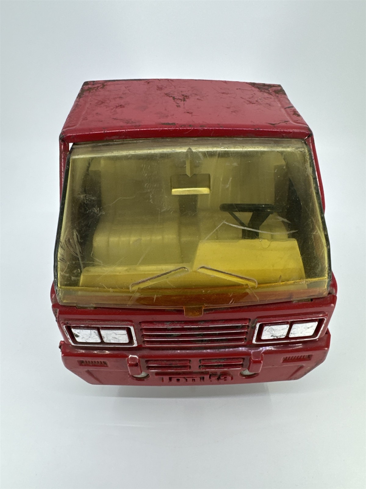 Vintage Red Steel Tonka Super Tanker Cab/Semi Truck Toy
