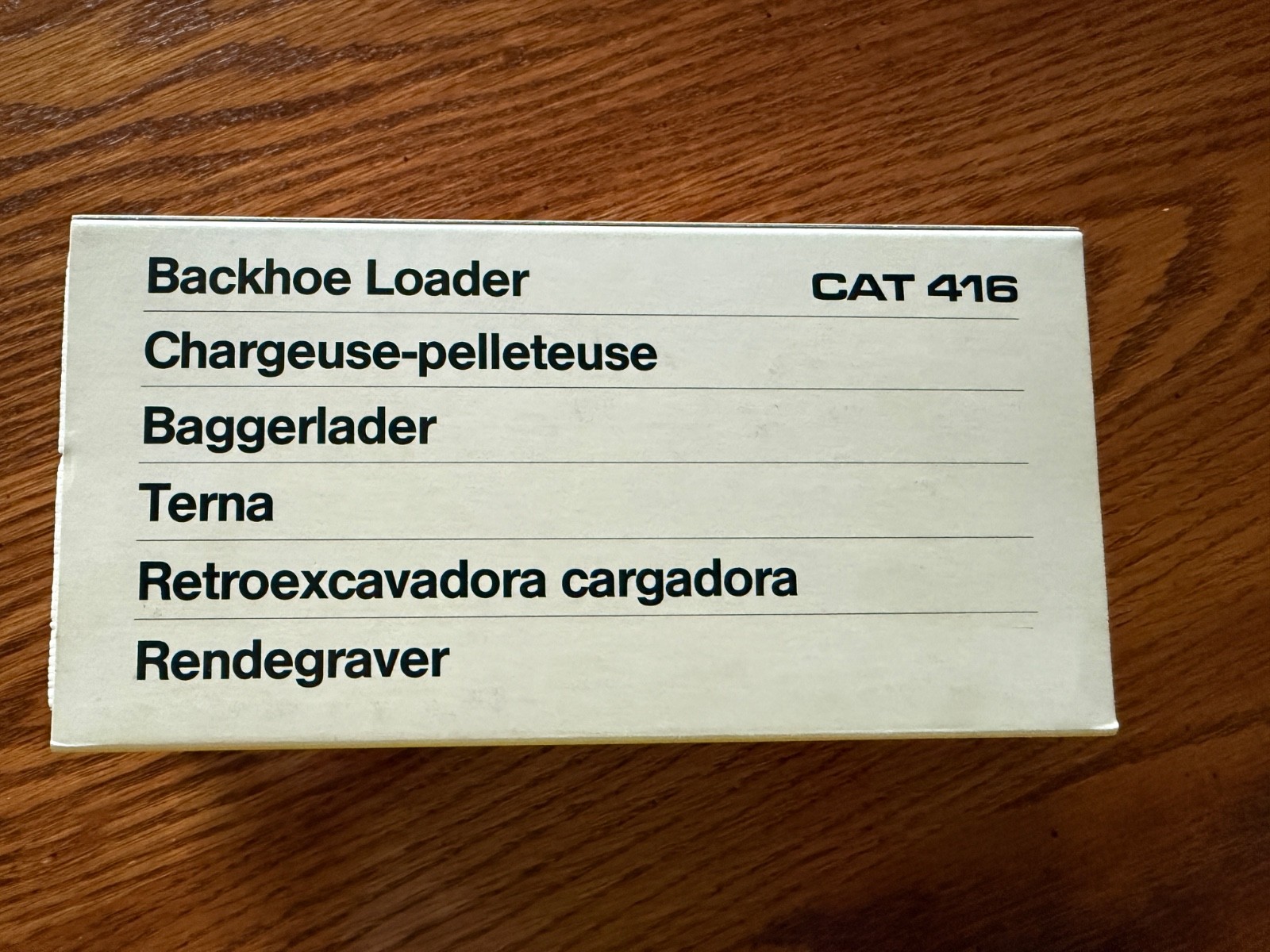 Caterpillar 416 Backhoe 1/50 – NZG #285 – Made In Germany