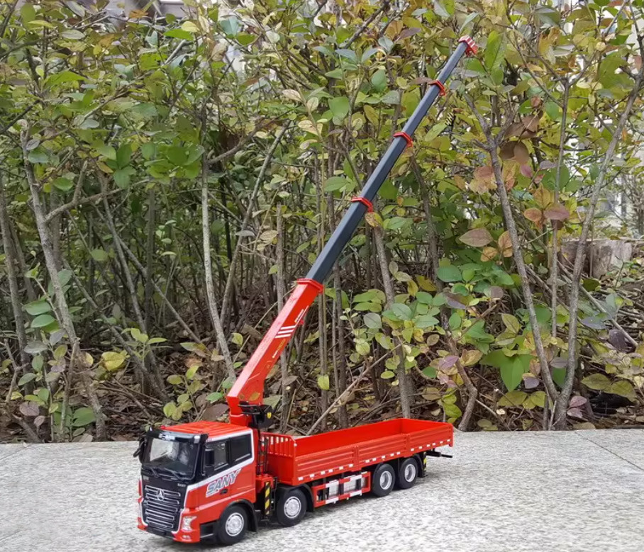 1:43 28CM SANY SPS3000 Truck Crane Construction Machine Equipment Diecast Model