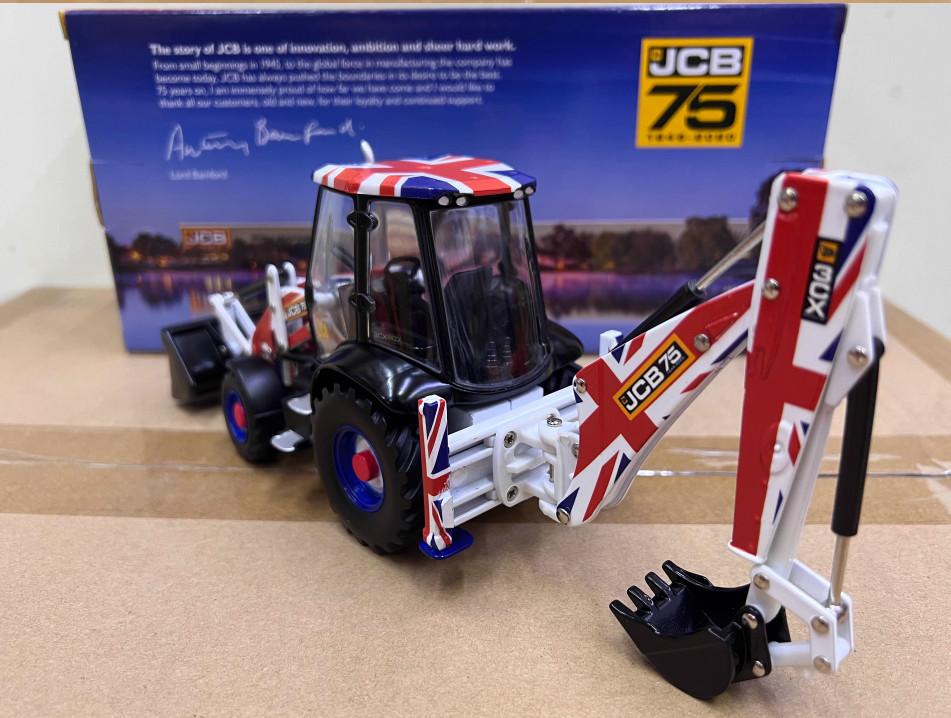 1:32 36CM JCB 3CX BACKHOE LOADER Construction Machine Equipment Diecast Model
