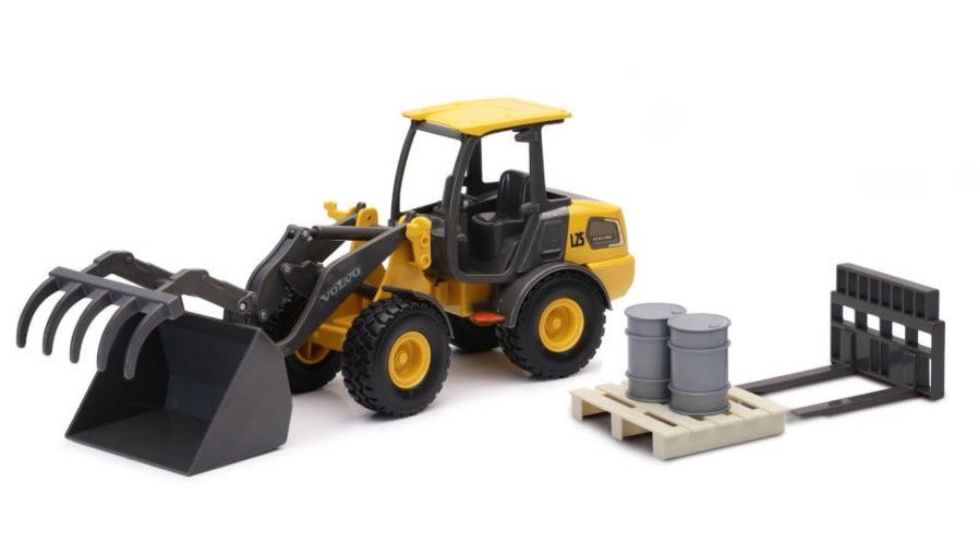 NEWRAY – VOLVO L25 loader with accessories – 1/18 – NEW32206