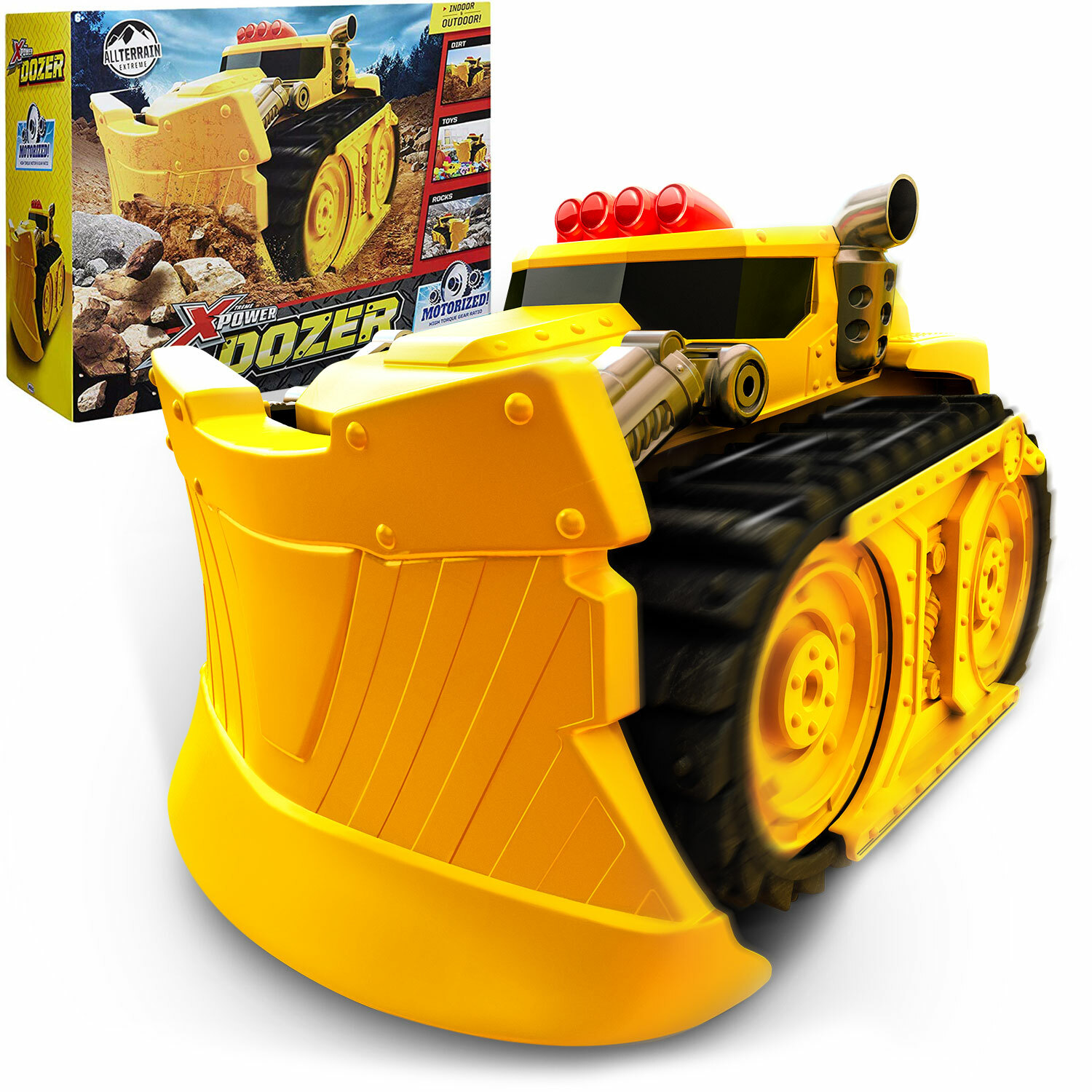 Motorized Extreme Bulldozer Toy Truck for Toddler Boys & Kids Who Love Construc