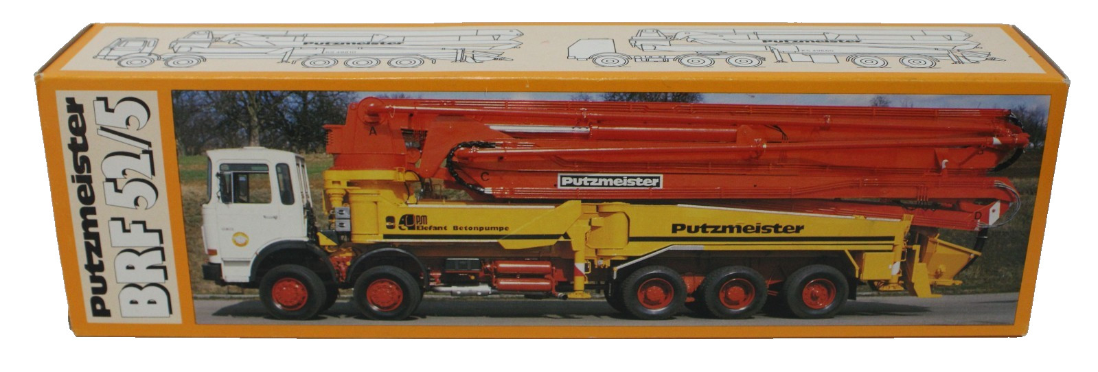 Conrad 1297 Putzmeister BRF 52/5 Concrete Pumping Truck 1:50 MIB West Germany