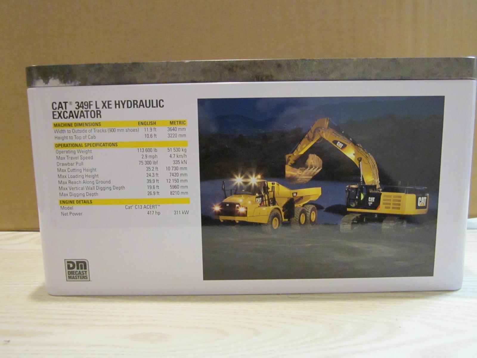 CATERPILLAR – 349F L Hydraulic Excavator 1:50 scale die cast model