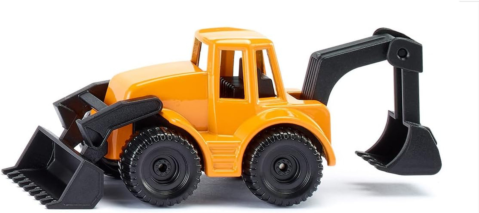 1103, Backhoe Loader, Metal/Plastic, Yellow/Black, Movable Parts