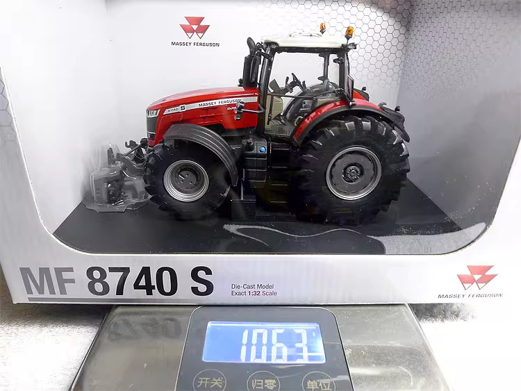1:32 UH 5293 Massey Ferguson 8740 S Tractor Construct Farm Machine Diecast Model