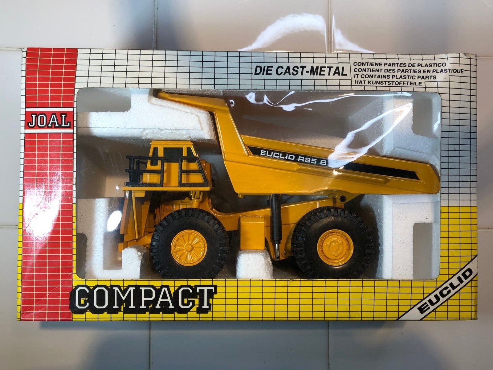 JOAL EUCLID R85 B MINING DUMP TRUCK YELLOW MADE IN SPAIN 1:50 SCALE 1986