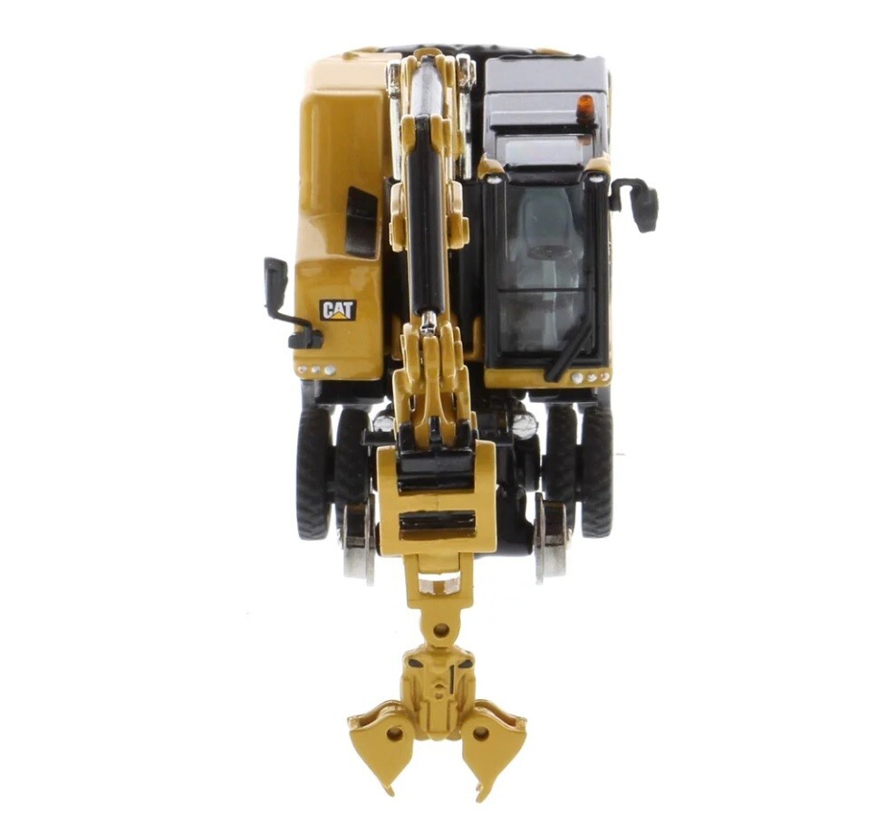 Diecast Masters 1/87 Cat® M323F Railroad Wheeled Excavator with 3 work tools HO