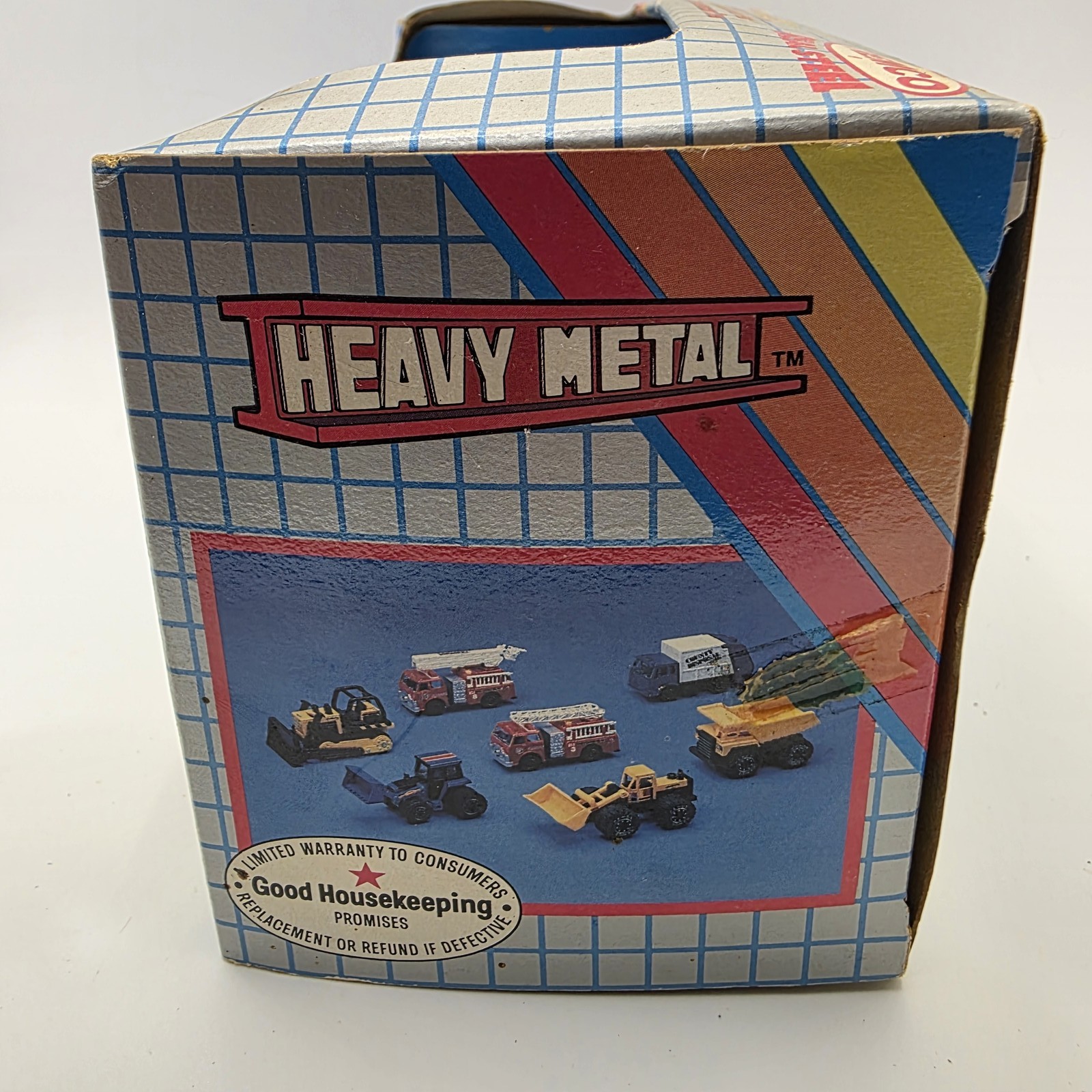 Vintage Remco Heavy Metal Garbage Truck Diecast Toy 1988 Real Steel In Box