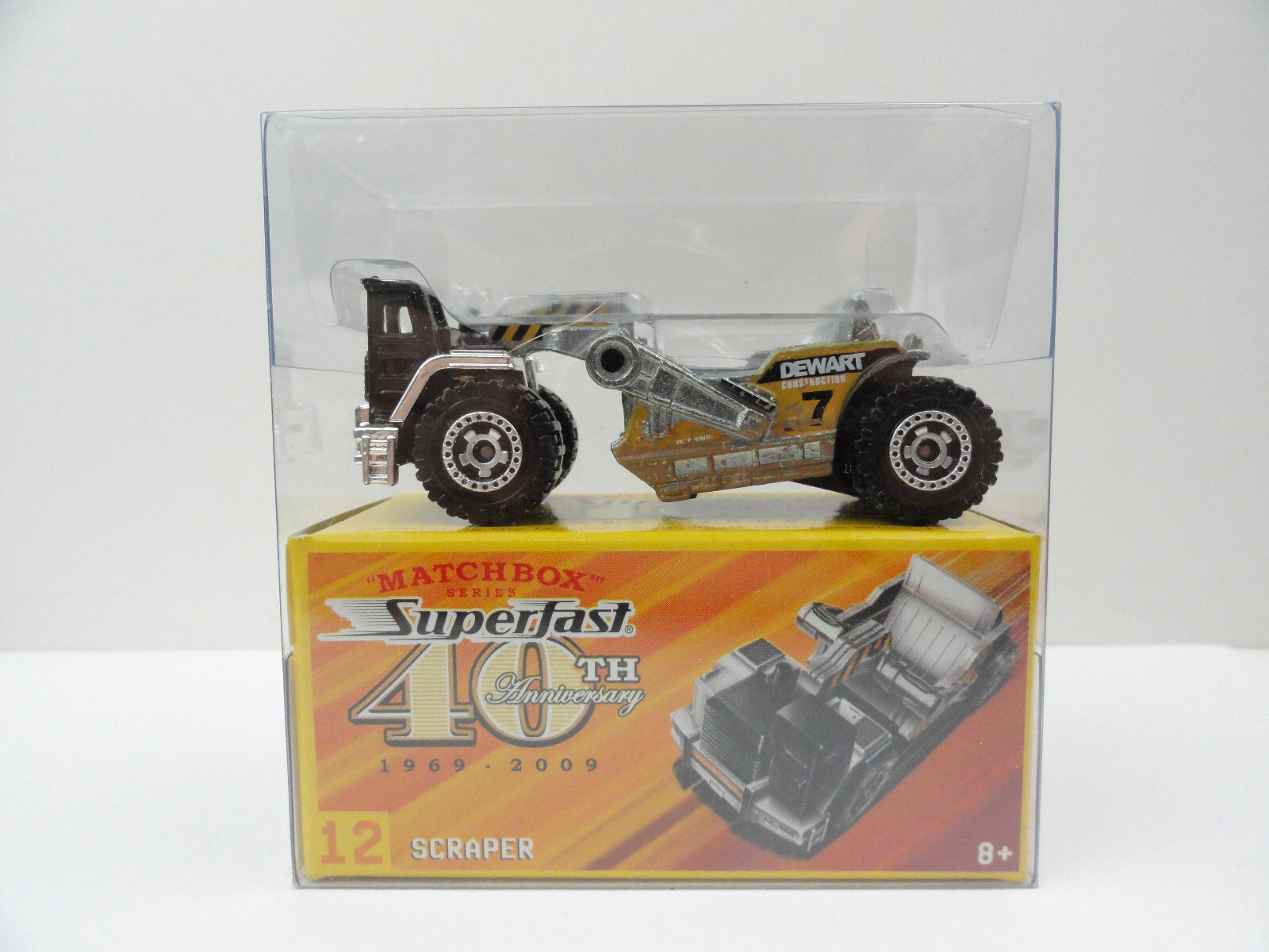 2009 Matchbox Superfast 40th Anniversary #12 Scraper (Silver/Chrome)