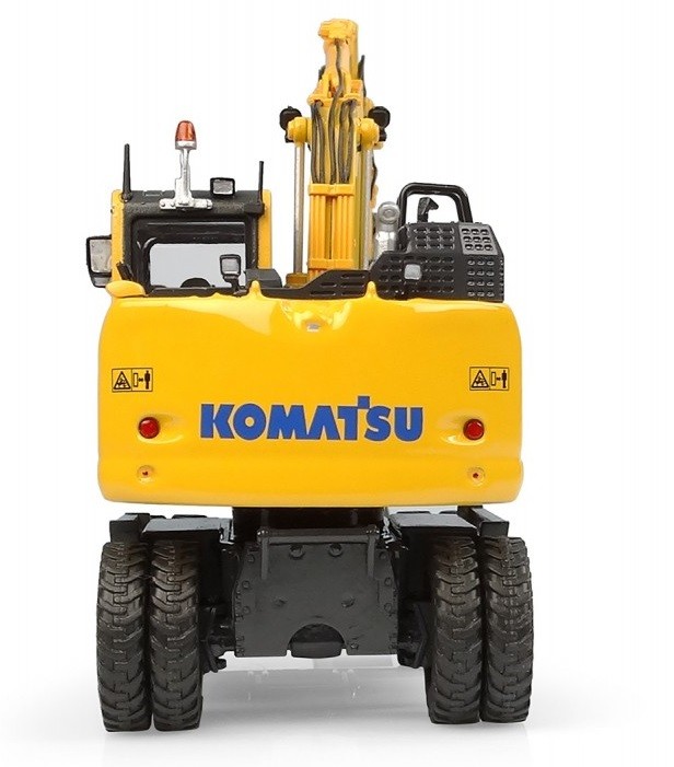 UNIVERSAL HOBBIES – KOMATSU PW148-11 Wheeled Excavator with Bucket and C…