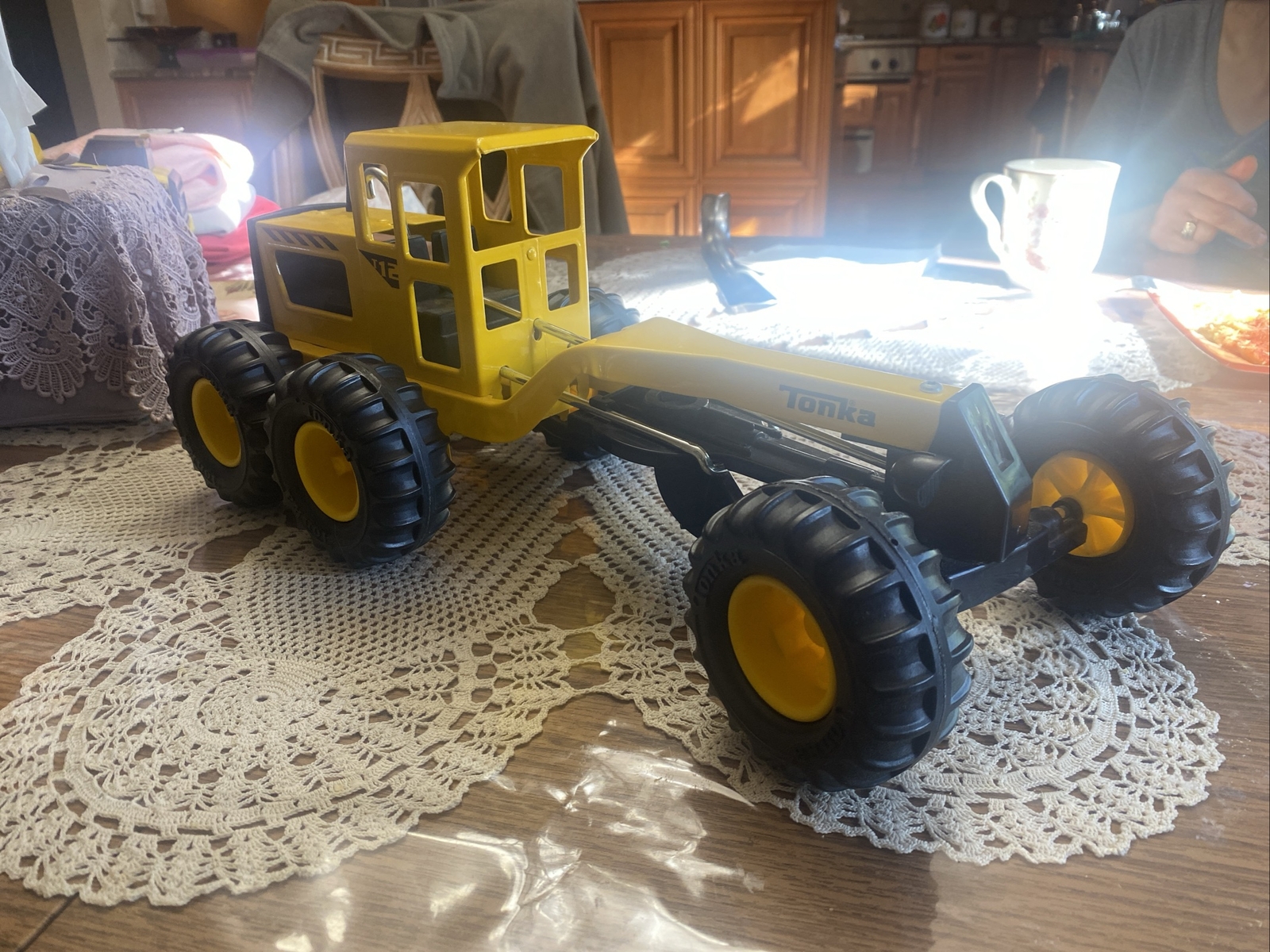 2012 Tonka Hasbro Metal Road Grader Plow T12 Mint Condition