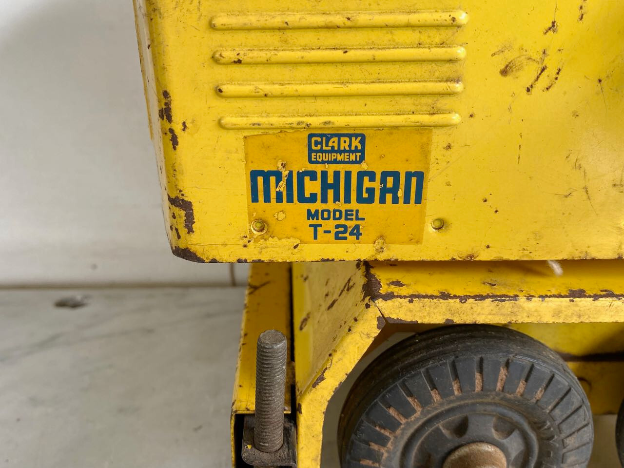 Vintage CLARK EQUIPMENT Michigan Crane Truck Model T-24