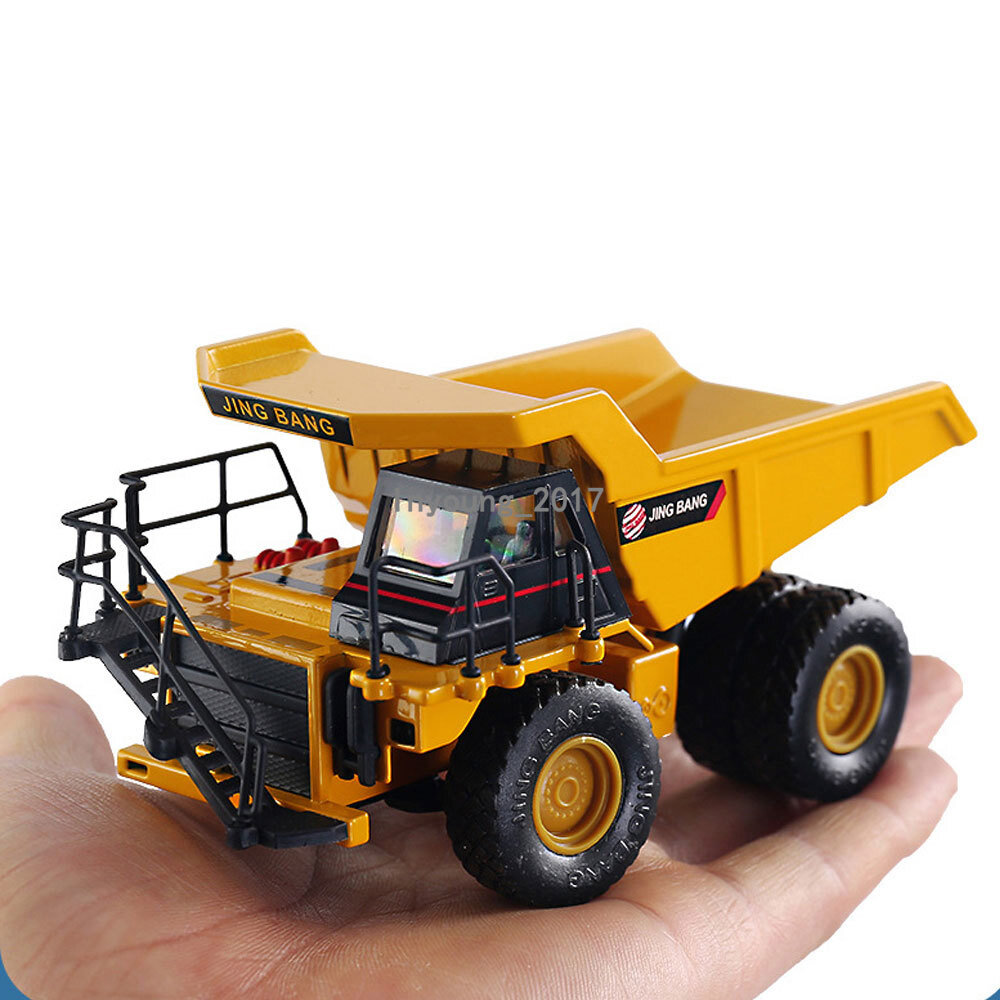 1:80 Dump Truck Construction Vehicle Model Diecast Toy Trucks for Boys Yellow