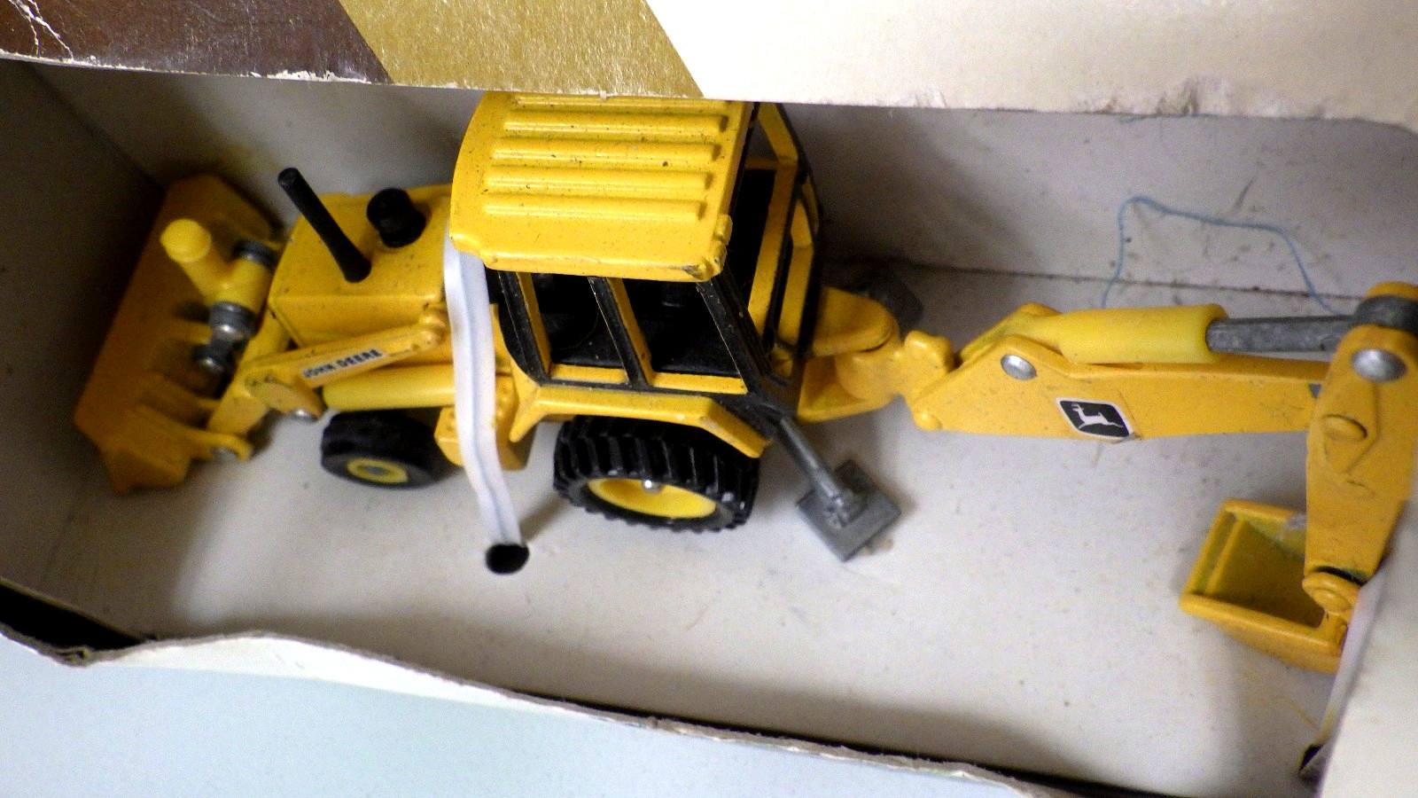 Vtg Ertl #5521 JOHN DEERE Backhoe / Loader 1/64 in Box NIB * Construction