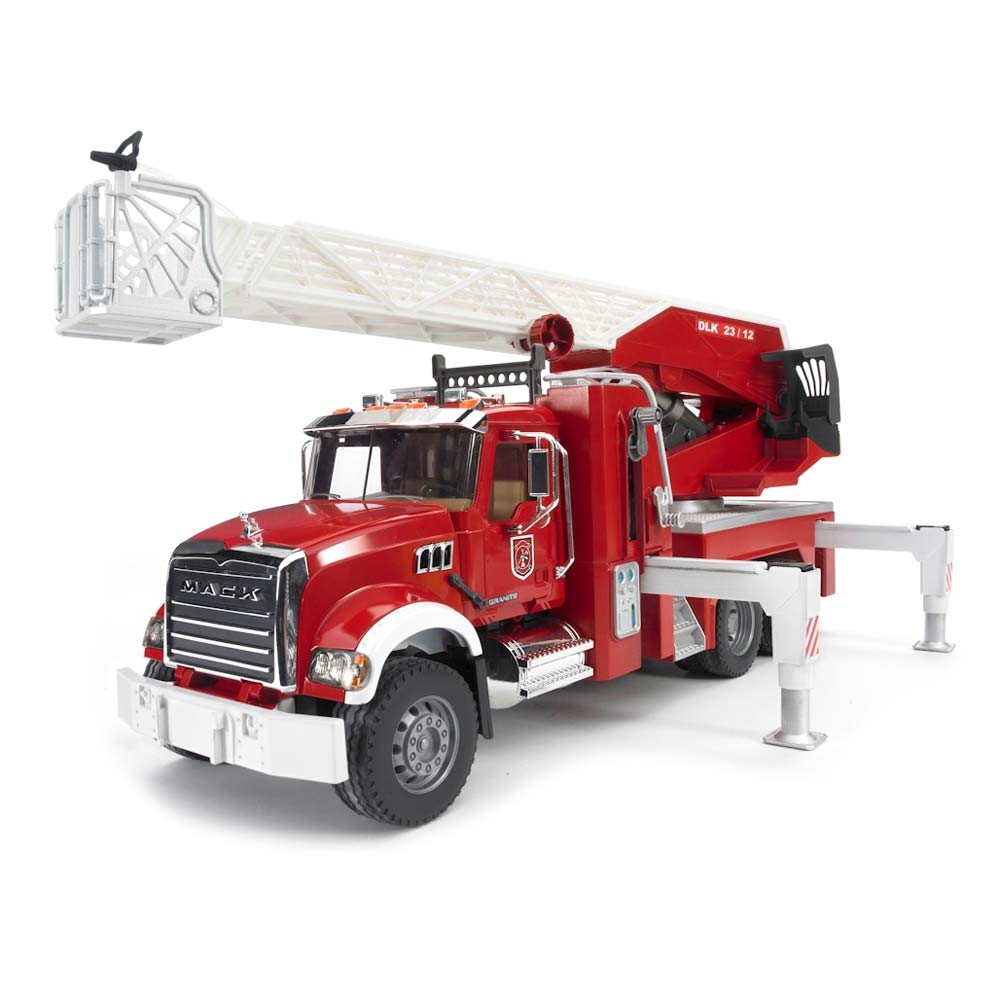 Bruder 1/16 Mack Granite Fire Engine w/ Extendable Ladder 02821