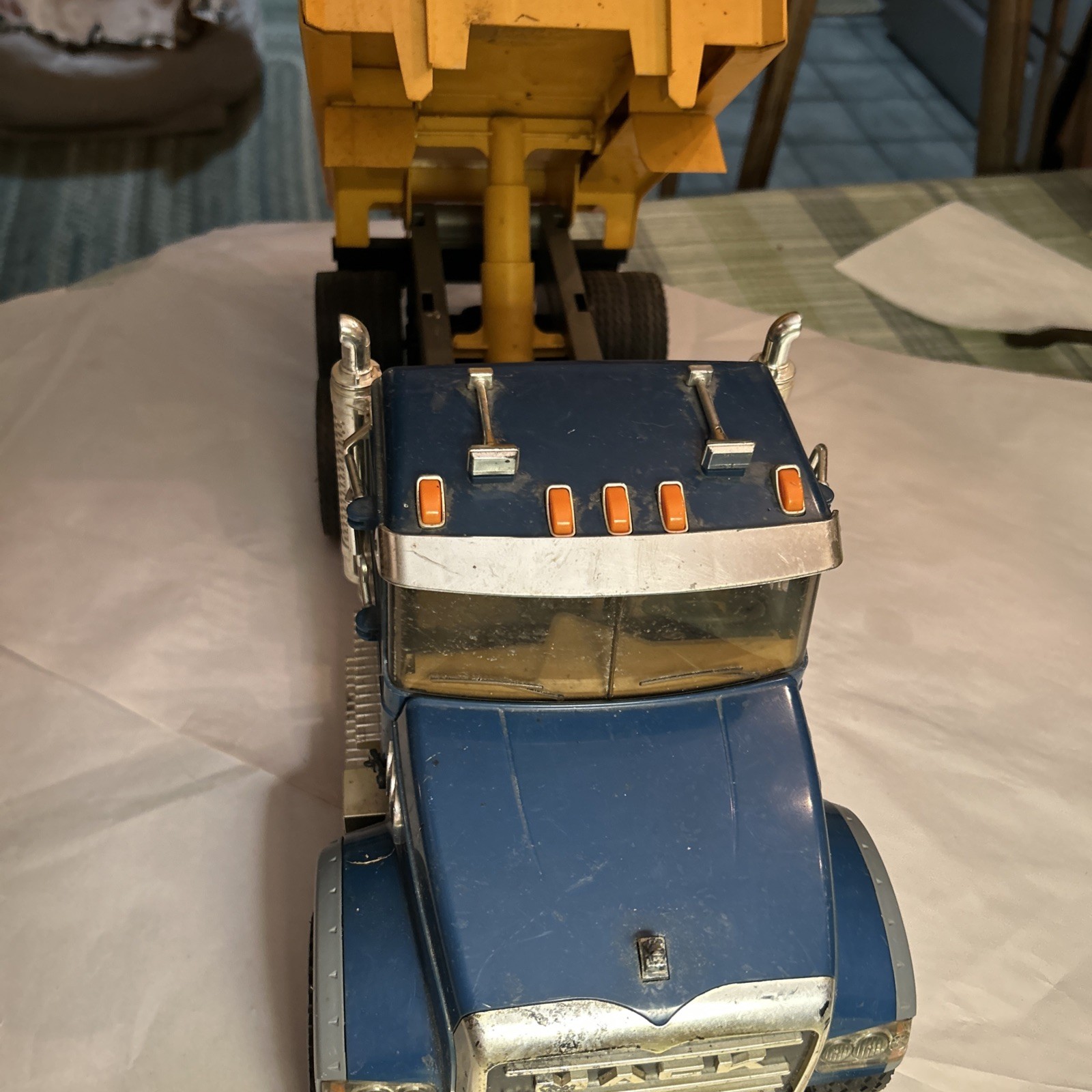 Mack Granite Dump Truck Realistic Toy for Construction Farm Play Used