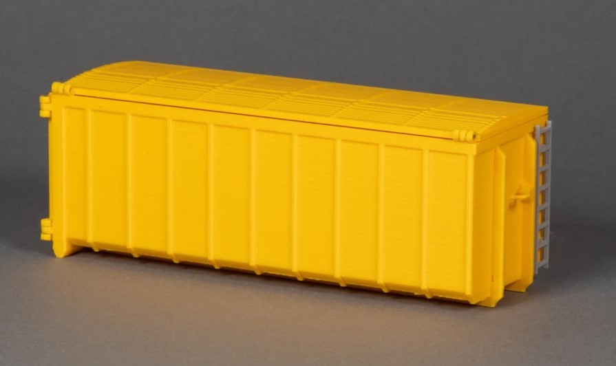MSM – yellow construction accessory – 40m3 container with lid…