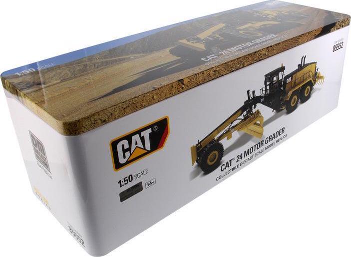 CAT Caterpillar 24 Motor Grader (High Line Series) 1:50 Scale Model – Diecast