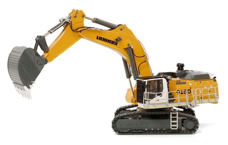 WSI 64-2008 Liebherr R9150 Track Excavator – Yellow 1/50 – 2023 Die-cast MIB