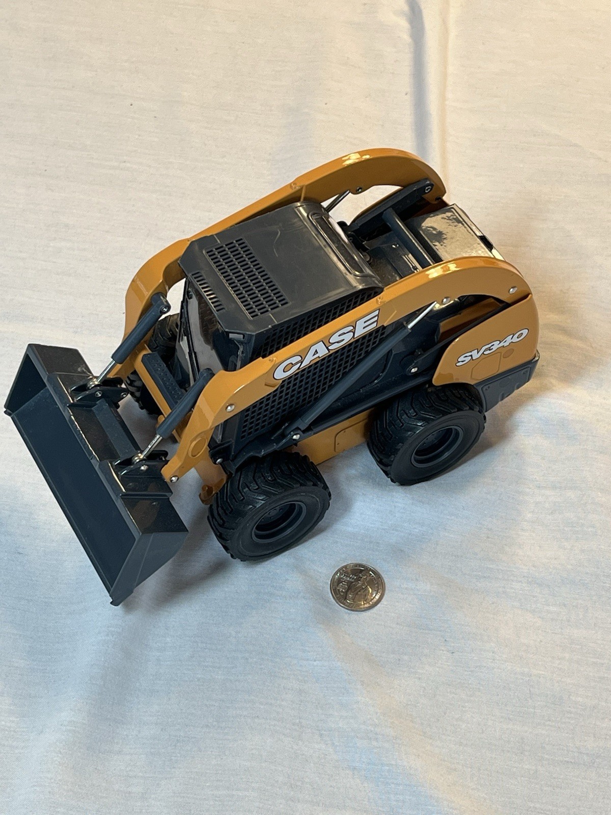 Case SV340 Diecast Loader Model Yellow Black Construction Equipment