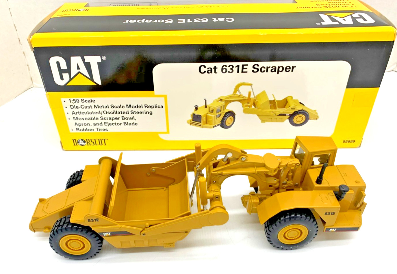 Norscot Cat 613E Scraper Die-Cast 1/50 Scale