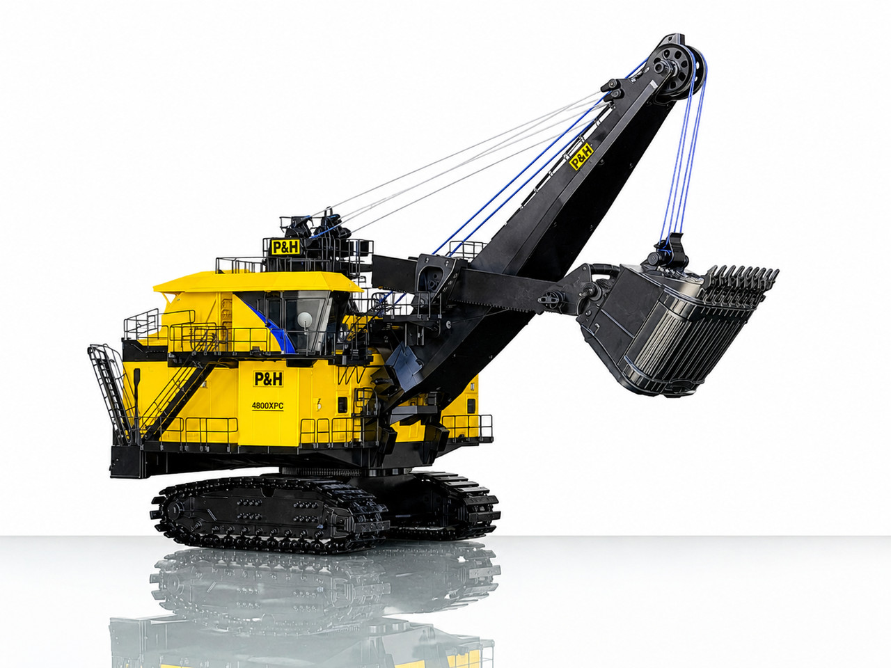 P&H 4800XPC Mining Rope Shovel – Weiss Bros 1:50 Scale Diecast Model #WBR038 New